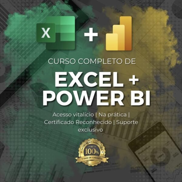 Curso de Excel + Power Bi do básico ao avançado